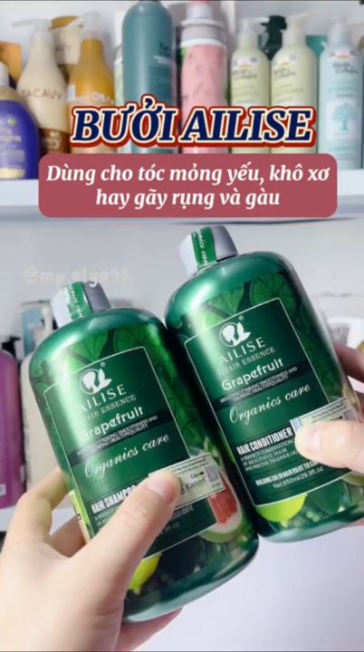 [Nhập Khẩu Chính Hãng] Dầu Gội Xả Tinh Chất Bưởi AILISE Grapefruit 850ML Phục Hồi Hư Tổn, Chống Rụng Tóc, Kích Mọc Tóc