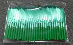 ใบส้ม ใบไม้ ก้านใบส้ม  (50 ชิ้น) ใบริบบิ้น  จุกส้ม  ใบส้มสำเร็จ ก้านส้ม ตกแต่งเหรียญโปรยทาน Diy