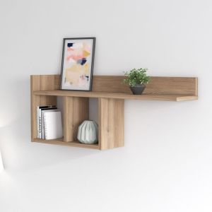 Rak display kayu serbaguna Rak bumbu rak kosmetik rak dekorasi dinding