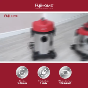 Máy hút bụi khô và ướt màng lọc HEPA FUJIHOME VC30N thùng inox 30L máy hút bụi công nghiệp 1200W lực hút mạnh đa năng