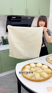 BHQ Pure Cotton Steamer Cloth Household Drawer Cloth Steamed Rice and Bun Mat Square Cotton Gauze Kitchen Steamer