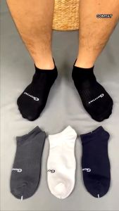 Tất cổ thấp nam cao cấp GOMTAT chất liệu sợi tre khoáng khuẩn khử mùi tốt mềm mại êm chân - GOMTAT-TRENGAN-1DOI