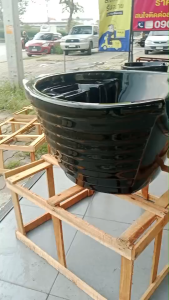 🔥ส่งฟรีทั่วไทย🔥อ่างสระเซรามิกแบบลึกสีดำ สำหรับวางเตียงสระผม ทุกประเภท