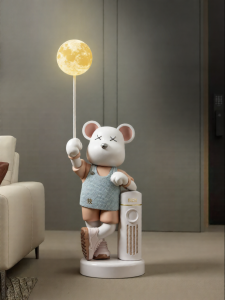 ZHONGGE | Tượng Trang Trí Bearbrick Đơn Giản Sáng Tạo Kích Thước Lớn Quà Tặng Dọn Nhà