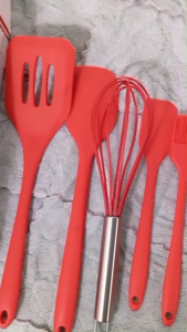(BISA COD) SPATULA SILIKON SET 5 IN 1 BAKING UTENSIL SILICONE PERALATAN MASAK DAPUR RUMAH TANGGA