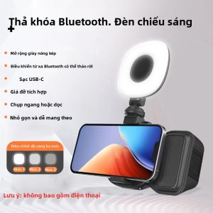 elough | Bộ Ổn Định Tay Cầm Chụp Ảnh Bluetooth Bộ Điều Khiển Zoom Selfie Có Đèn Chiếu Sáng Cho Điện Thoại Thông Minh Phụ Kiện Quay Video Vlog