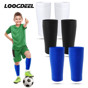 Loogdeel Soccer Shin Guard Sleeves1 Pair Shin Sleeves Leg Performance Support Football Sleeve Socks for Kids Youth Adult Men