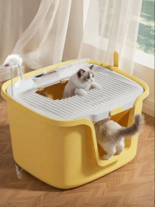 hipidog | Fully Enclosed Odor-removing Anti-sand Litter Spill-proof Large Cat Litter Box