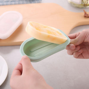 Japanese Style Silicone Ice Cream Mold for Children Home Use Ice Cream Bar Maker Kitchen Ice Cube Tray Cooking Utensils