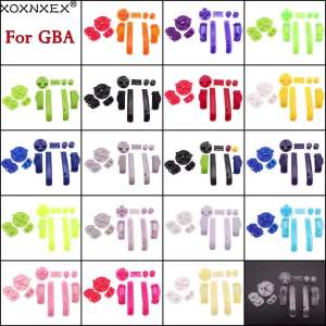 1Set For GBA Replacement Plastic D Pads A B Power ON OFF Full Set Button & Conductive Rubber Keypads