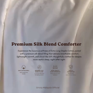 🇲🇾 Ready Stock Premium Silk Blend Comforter | Mulberry Silk Quilt | Hotel Quality Soft & Fluffy Blanket | 200×230cm