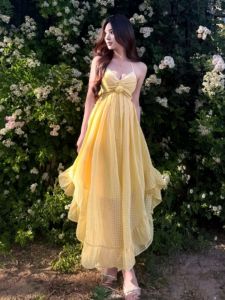Asymmetrical Summer Beach Dress Holiday Style
