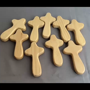 Portable Olive Wood Holding Cross: A Comfort Cross for Prayer