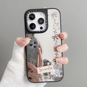 Elegant Rabbit Line Cartoon Phone Case for iPhone 16 Womens Cute Simple Style Protective Cover Soft Silicone Apple 15ProMax 14Pro