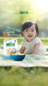 PROMINA Melty Buns 42gr / Cemilan Snack Bayi Anak Biskuit Mini Stawberry Original Promina BANDUNG