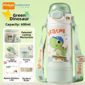 pinkah | Childrens Insulated Straw Cup For Schoolboys Portable