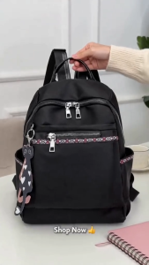 CJY SHOP#142 Fashion Women`s 12inch backpack w/multiple compartments side pockets for water bottles adjustable straps.