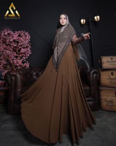 BISA COD || ALISHA MUSLIM FASHION GAMIS SYARI SET KHIMAR ARSYAKAYLA SAILA SYARI BY ARSYAKAYLA GAMIS CERUTY PRINTING FULL PURING