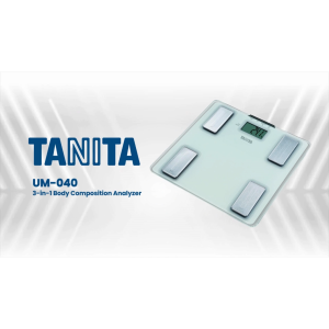 Tanita Official Store UM-040 Monitor Mesin Ukur Lemak Badan Kaca Tempered | Tempered Glass Body Fat Monitor