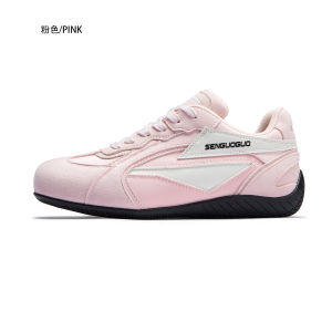รองเท้าเดอร์ตี้สีเหลืองสำหรับผู้ชายและผู้หญิง สไตล์คาร์เรซิ่ง ทรงหัวมน พื้นยาง สวมใส่สบาย ฤดูใบไม้ร่วง/ฤดูหนาว รองเท้าลำลองสุดเก๋