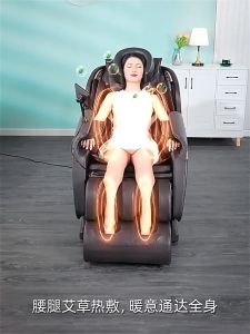 Luxurious Cabin Full body Multifunctional Fully Automatic Kneading Massage Chair Cushion Electric Massage Chair Neck Back Waist Massage Cushion Heat