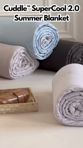 Cuddle™ Ice Silk Super Cool 2.0 Summer Blanket | Ice Silk Cooling Blanket | Soft Lightweight Breathable Summer Blanket