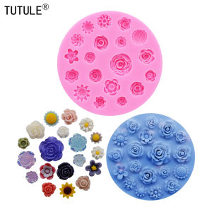 Hoa Khuôn Silicon Cho Nhựa Điện Thoại Bánh Sô Cô La Phụ Kiện Tóc Trang Sức Làm Thân Thiện Với Môi Trường Nhà Bếp Thủ Công Dụng Cụ