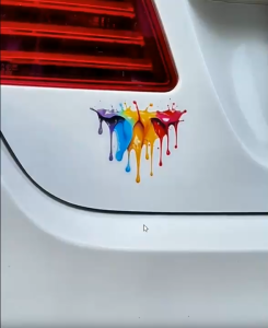 BeautyBoostT สติกเกอร์ภายในรถพร้อมไวนิลสีของเหลวโดพามีนสีสำหรับสติกเกอร์รูปลอกติดถังน้ำมันรถยนต์สะท้อนแสง