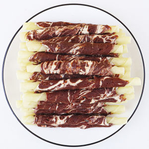 Cute Cool Pet Dog Snack Chicken Duck Beef Jerky Wrapped Cowhide Roll Poodle Young Small Size Dogs Molar Rod Tooth Cleaning