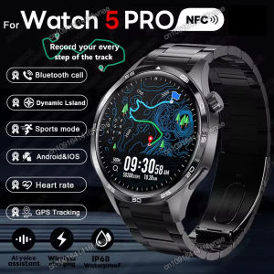 2025 New Smart Watch Men Watch 5 Pro 1.52 AMOLED Screen Bluetooth Call GPS Trajectory NFC Heart Rate Dynamic Island SmartWatches