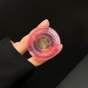 Cartoon Sakura Magic Wand Phone Stand Compatible with Apple 17 16 pro 15 pro Max New 14 Anti-Fall Female Model Magnetic Attraction 13 Full Cover Protection Case