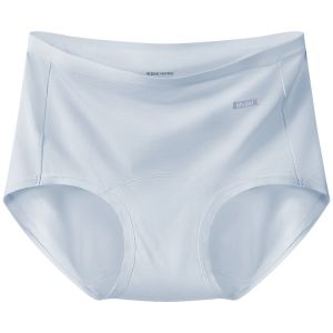 AIMO | Antibacterial Modal Cotton Underwear High Waist Triangle Pants Womens Plus Size Comfortable Breathable Seamless Briefs