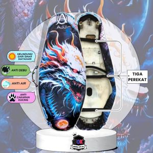 COVER SARUNG JOK MOTOR FULL PRINTING AJJ ANTI CAKAR KUCING