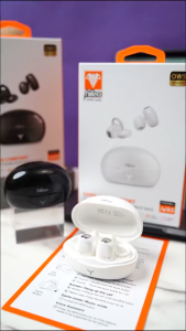 Hileo Hi85 Ear Clip Bluetooth Earphones - Dual Device Pairing Physical Buttons Waterproof AI Noise Cancellation Open-Transparency Dual Modes for Gaming and Music