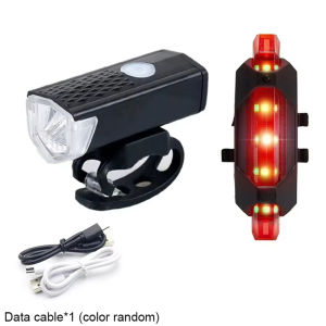 MTB Bike Front Lights USB LED Rechargeable Waterproof Mountain Bike Headlight Bicycle Safety Warning Light Cycling Accessories