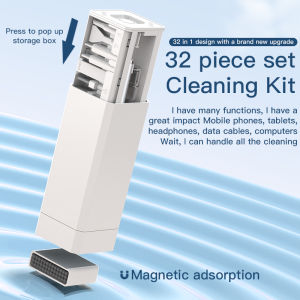other | 32 in 1 Phone Cleaning Kit Computer Laptop Cleaner Kit SIM Tool/Tweezers Cellphone Cleaning Tool for Headphones Camera Lens