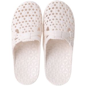 Womens Summer Fashionable Flat Bottom Hollow out Sandals Soft Sole Anti-Slip Beach Thong Slippers Breathable Slip-On Shoes