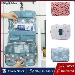 Hengfa Lina Hook Cosmetic Bags for Women Neceser Travel Makeup Pouch Waterproof Toiletries Storage Bag Ladies Make Up Organizer Beauty Bag