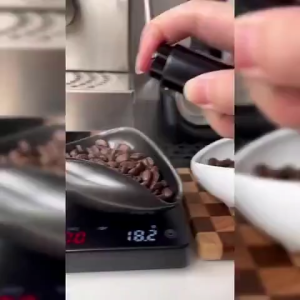 Coffee Bean Dosing Cup Set Ceramic Coffee Bean Tray and Spray Bottle For Coffee Bar Barista Tools