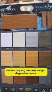 PLIN SOLID PVC PREMIUM MARVEL | AKSESORIS PLINT/LIST LANTAI UKURAN PANJANG 24M BERKUALITAS ANTI RAYAP