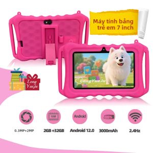 Máy Tính Bảng Android 7 Inch Dành Cho Trẻ Em Với Vỏ Chống Sốc - Quà Tặng Giáng Sinh Sinh Nhật Cho Bé Gái Và Bé Trai Bộ Nhớ 2G Dùng Được Cho Cả Nam Và Nữ