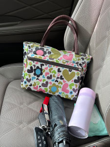 New 2025 Lightweight Canvas Handbag Womens Portable Bag Outdoor Travel Tote Bag Soft Handle Printed Design Casual Style