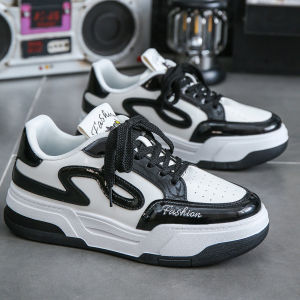 Paul New Mens Skate Shoes Bread Shoes Spring Retro Casual Trend Classic Board Shoes Sports Shoes Breathable round Toe Thick Bottom