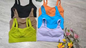 Áo bra nữ tập gym yoga aerobic thể thao kèm mút chất liệu thun lạnh co dãn 4 chiều thấm hút mồ hôi BINSPORTS A268