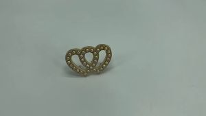 Mác Túi Hình Trái Tim Đính Ngọc Phụ Kiện Charm Gắn Trang Trí Túi Handmade Xinh Xắn - EB60