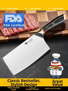Mad Shark | Sharp Forge Hammered for Professional Use Chefs Knife