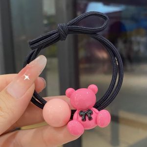 Durable Elastic Hair Ties for Girls Primary School Students Ponytail Holder Cute Cartoon Children Hair Bands Fashionable Accessories