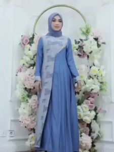 Gamis Wanita Terbaru 2023 Bahan Ceruty Babydoll & Gamis Motif Muslimah Terlaris