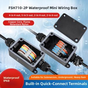 kuicc | Waterproof Outdoor Cable Connector 4 In 4 Out