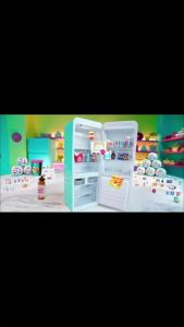 Bandai | Mini Spherical Surprise Fridge Mini Brand Mini Figures DeliciousFood Blind Box MysteryToy Decoration CollectiblesGifts for Girls